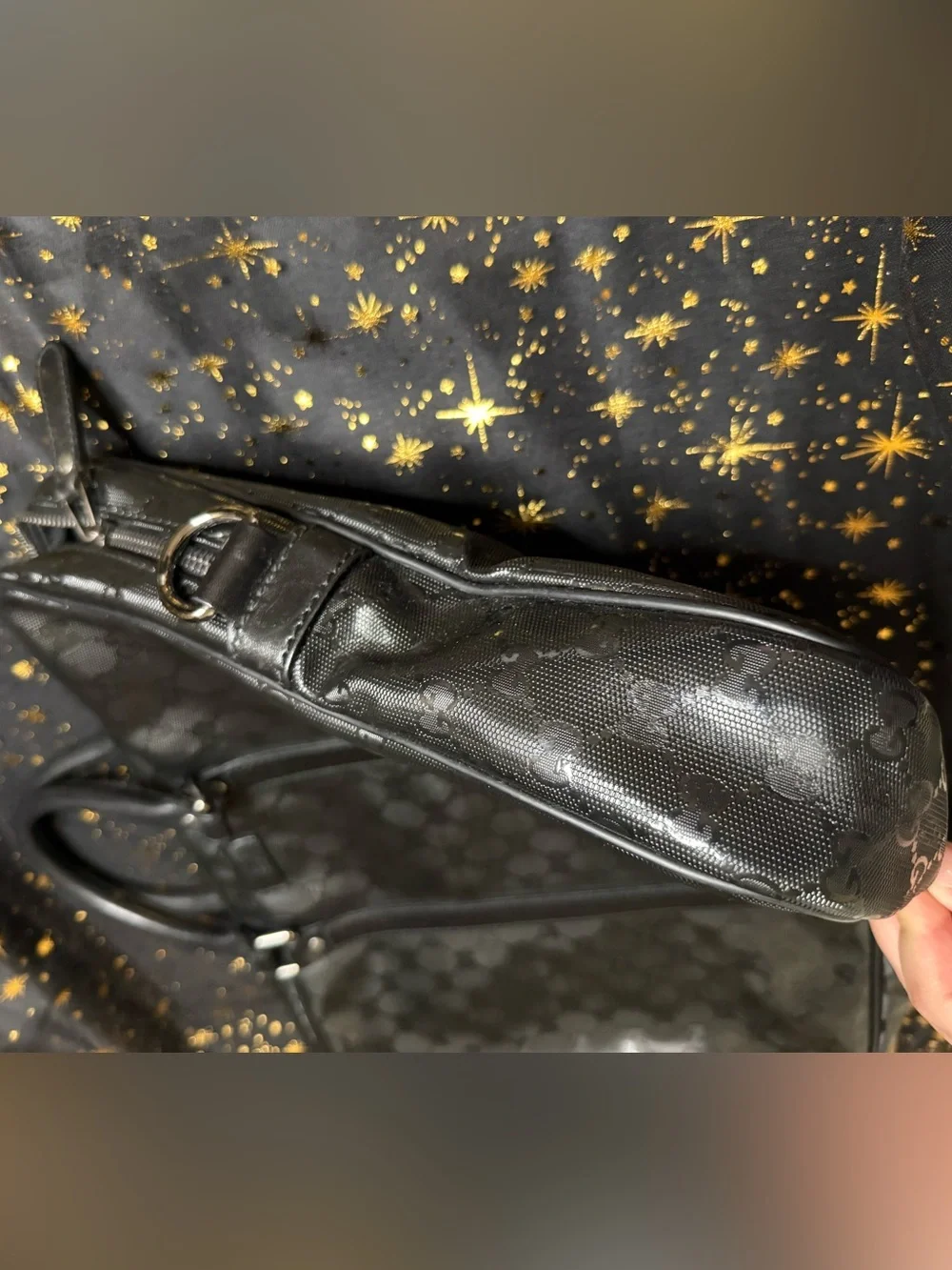 Gucci Black GG Briefcase